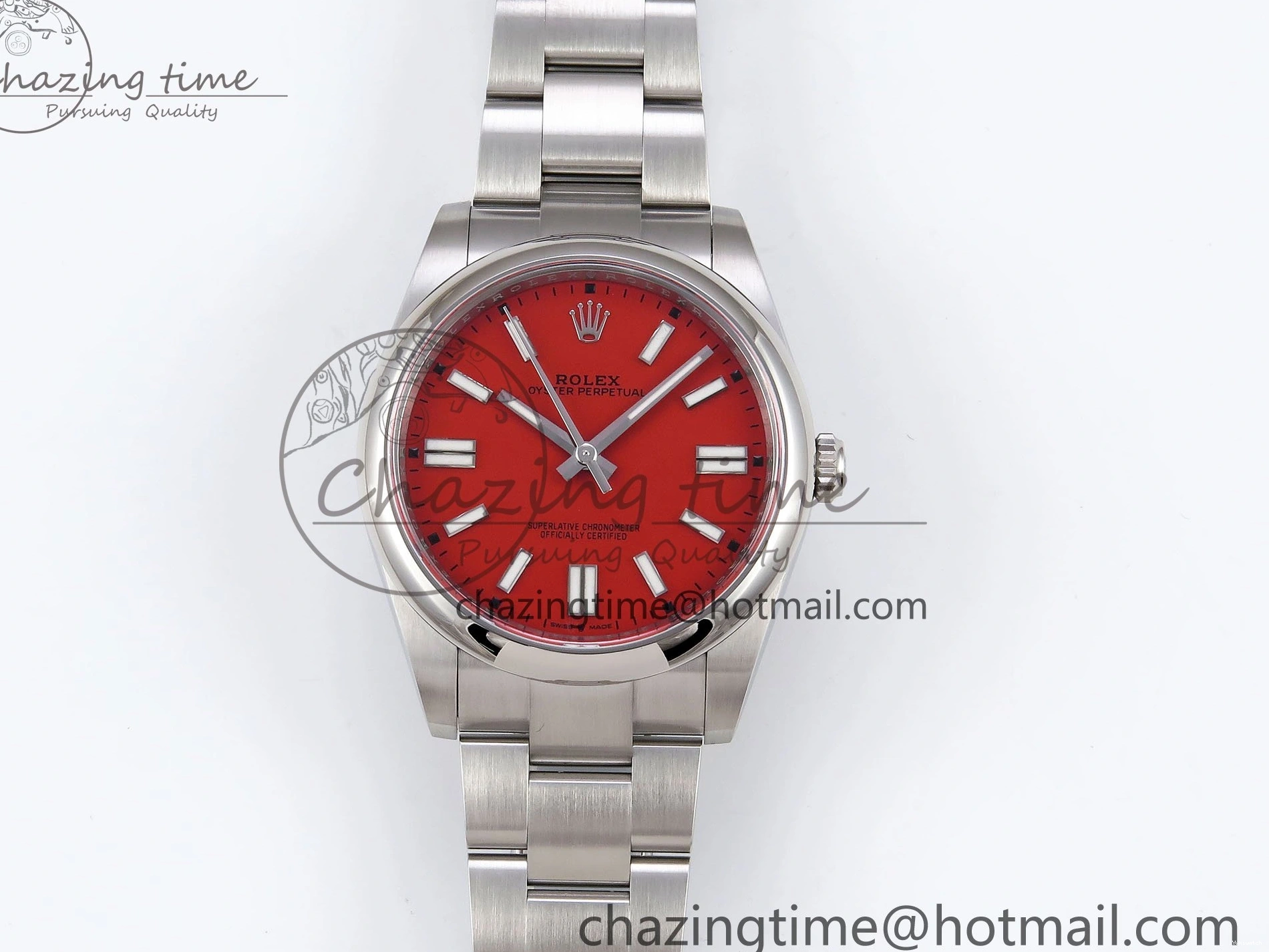 Edition Best 126000 41mm Steel Perpetual 1:1 904L VR3230 Red Clean Oyster Dial 0511